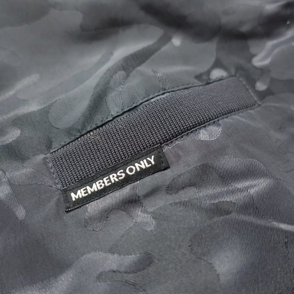 Members Only Men's Ma-1 Bomber Jacket Grey Camo M - Picture 5 of 11